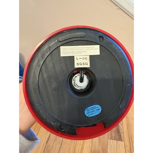 Vintage 1980s‎ Crayola Red Crayon Desk Lamp Adjustable Gooseneck-tested Working - Picture 5 of 5